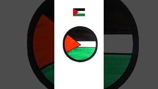 Palestine 🇵🇸 flag drawing #art #palestinian #youtubeshorts #flagdrawing