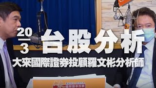 '20.03.20【財經一路發】大來國際證券投顧羅文彬分析師台股分析