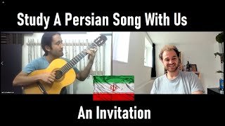 Study A Persian Song With Us - An Invitation - Persian day 180