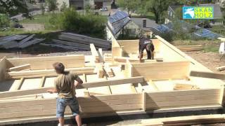 Montage d'un chalet de jardin en bois Skan Holz