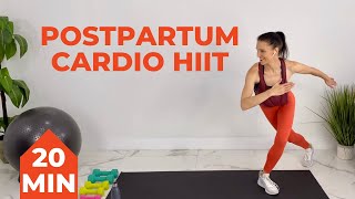 Postpartum Cardio Workout | Safe after C Section + Diastasis Recti | No Equipment