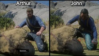 Arthur Vs John's Reaction To Hamish's Death (Hidden Dialogue) - Red Dead Redemption 2