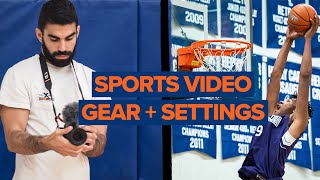 My Camera Gear for CINEMATIC Basketball Videography (equipment + best settings for photo & video)