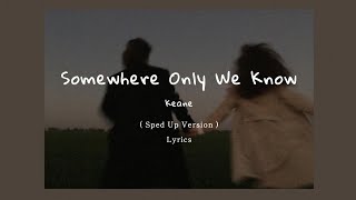 Keane Somewhere Only We Know Sped Up Lyrics