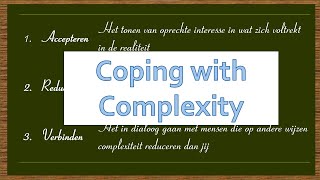Complexity episode 007 Coping with complexity