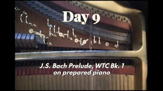 Alloy Day 9: J.S. Bach Prelude, WTC Bk1 on prepared piano