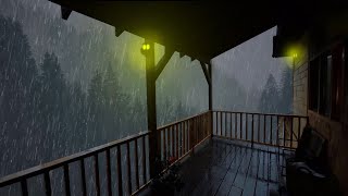 Lluvia Relajante Para Dormir - Sonido de Lluvia y Truenos en Techo - Rain Sounds For Sleeping 246