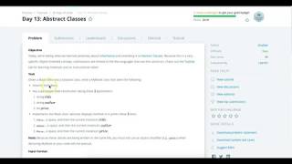 Hackerrank 30 days of code Java 8 Solution: Day 13: Abstract Classes
