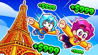Hiha thử thách 24H NHẢY TỪ THÁP CAO 1,000,000 MÉT Trong Roblox 🤩🤑