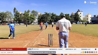 Divine Spartans vs Divine Titans Live Cricket Match |  Live - Gopalan Sports Academy C Bengaluru (Ba