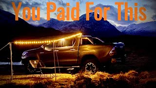 Winter Car Camping | Glencoe | Youtube Earnings #scotland #carcamping