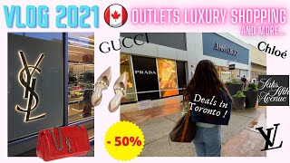 VLOG 2021: Toronto Premium Outlets Luxury Shopping and Saks 5th Avenue | Saint-Laurent | Balenciaga