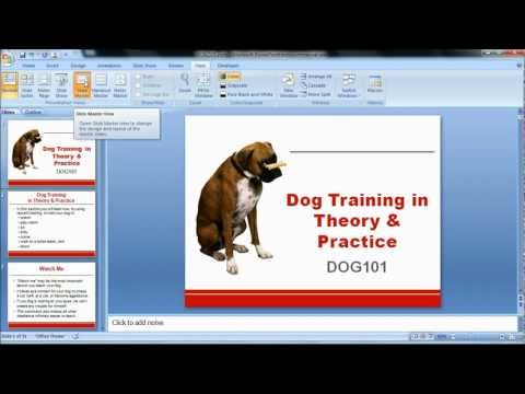 How to change formatting with Slide Masters (PowerPoint 2007) How to change formatting with Slide Masters (PowerPoint 2007)