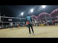 final match set 1 azamgarh player saeed saurabh mugni vs maaz u0026 co. muslimpatti volleyball