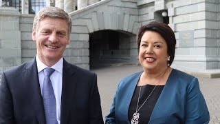 Prime Minister Bill English and Deputy Prime Minister Paula Bennett sworn in