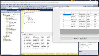 Visual Studio SQL Database Tutorial 07 - C# Retrieve Data & Display it on GridView