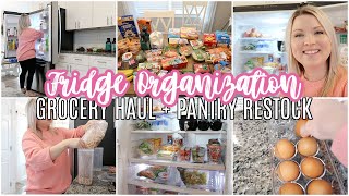 WEEKLY GROCERY HAUL | REFRIGERATOR ORGANIZATION | PANTRY REFILL AND RESTOCK