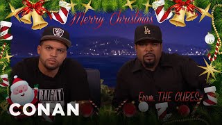 The Ice Cube Family Christmas Card | CONAN on TBS