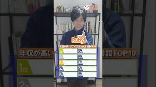 【チャレンジ】平均年収が高いプログラミング言語ランキングTOP10#runteq #エンジニア転職 #webエンジニア #平均年収 #プログラミング #ランキング