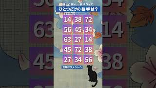 【数字探し】588 challenge  1つしかない仲間外れの数字を探す脳トレ #癒し音楽 #癒しbgm #和風bgm #shorts