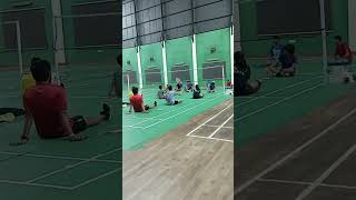 setting fun game #badmintonlovers #youtubeshorts #funy  #minivideos #badminton #smash