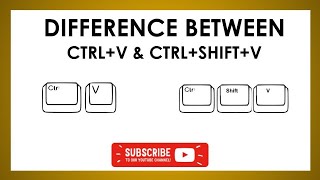 CTRL+V vs CTRL+SHIFT+V - differences between them | Tech Adka 78