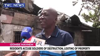 Izome Mayhem: Residents Accuse Soldiers Of Destruction, Looting Of Property