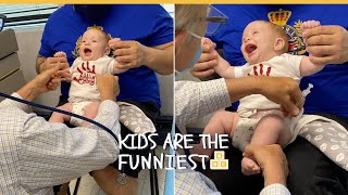 Doctor Distracts Baby During First Shots in Cutest Way