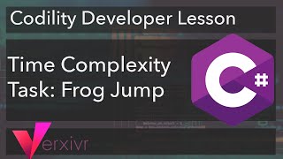 C# Tutorial - Solving the Frog Jump Codility Developer Lesson using C#