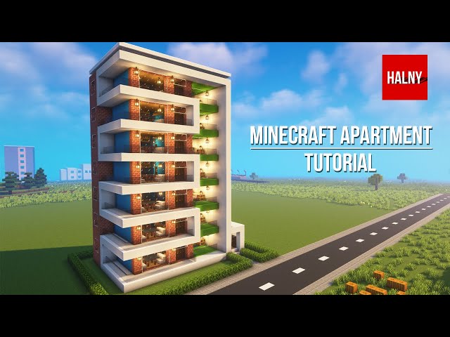 Minecraft Apartment Complex White Apartment Complex Minecraft Build