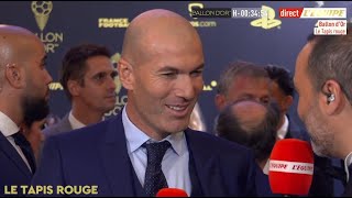 Zinedine Zidane : "J'espère que Karim Benzema sera le nouveau Ballon d'Or"