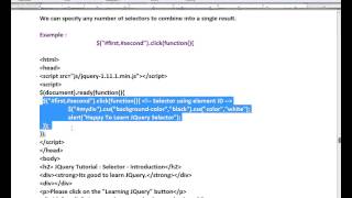 MULTIPLE SELECTOR IN JQUERY