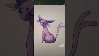 Drawing Espeon For A Subscriber!! #pokemon #drawing #espeon #pokemondrawing #art #artwork #fyp
