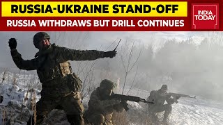 Russia-Ukraine Stand-Off Simmers, Russia Withdraws Troops But Drill Continues, World Holds Breath