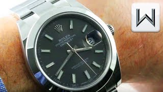 Rolex Datejust 41 DARK RHODIUM / Datejust 41mm 126300 Luxury Watch Review