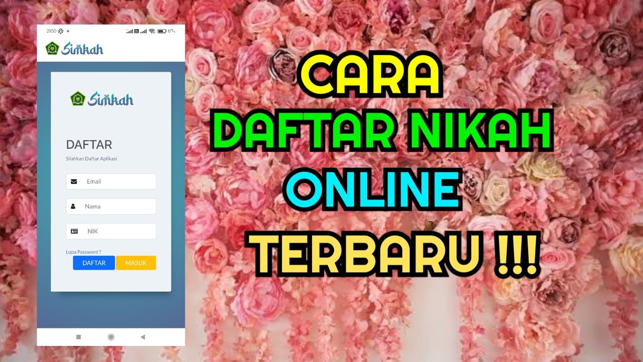 Panduan Daftar Nikah Online Terbaru | SIMKAH GEN4 - YouTube