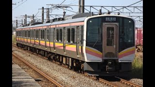 【白新線】E129系E129系B13編成 635M 東新潟駅到着