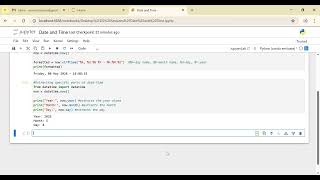 Date and Time Expressions in Python