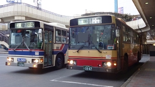 【HDV】水戸駅北口バスターミナルでのバス撮影録('16.10.13午後～夜)