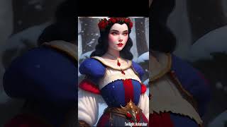 Beautiful Snow White Drawn by AI #AI #youtubeshorts  #disney #shorts