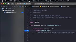 Xcode Shortcuts Breakpoint