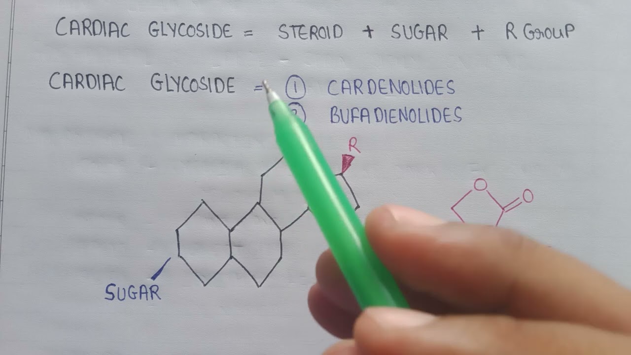 Cardiac Glycosides | Cardenolides And Bufadienolides | Structure Of ...