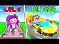 Level 1 vs Level 999 FASTEST CAR in Roblox!