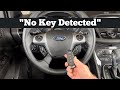 How To Start A 2013 - 2019 Ford Escape With No Key Detected - Dead KeyFree Remote Key Fob Battery