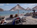 montenegro beach walk 4k🌴budva a coastal walking with bikini beach walk