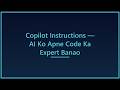 GitHub Copilot Instructions Setup 🚀 | Complete Guide (Hindi) #ai #coding #college