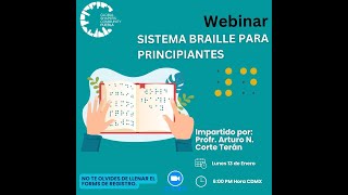 Webinar ¨Sistema braille para principiantes¨