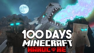 100 DAYS in a WORLD OF DRAGONS in Minecraft Hardcore