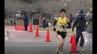 20210130北九州市中学新人駅伝（男子）3区～4区