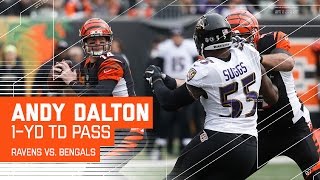 Andy Dalton Rolls Out \u0026 Finds C.J. Uzomah for a TD! | Ravens vs. Bengals | NFL Week 17 Highlights